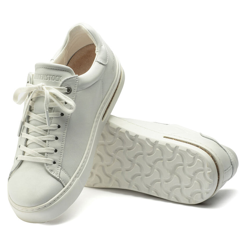 Bend in White Leather Regular Width by Birkenstock
