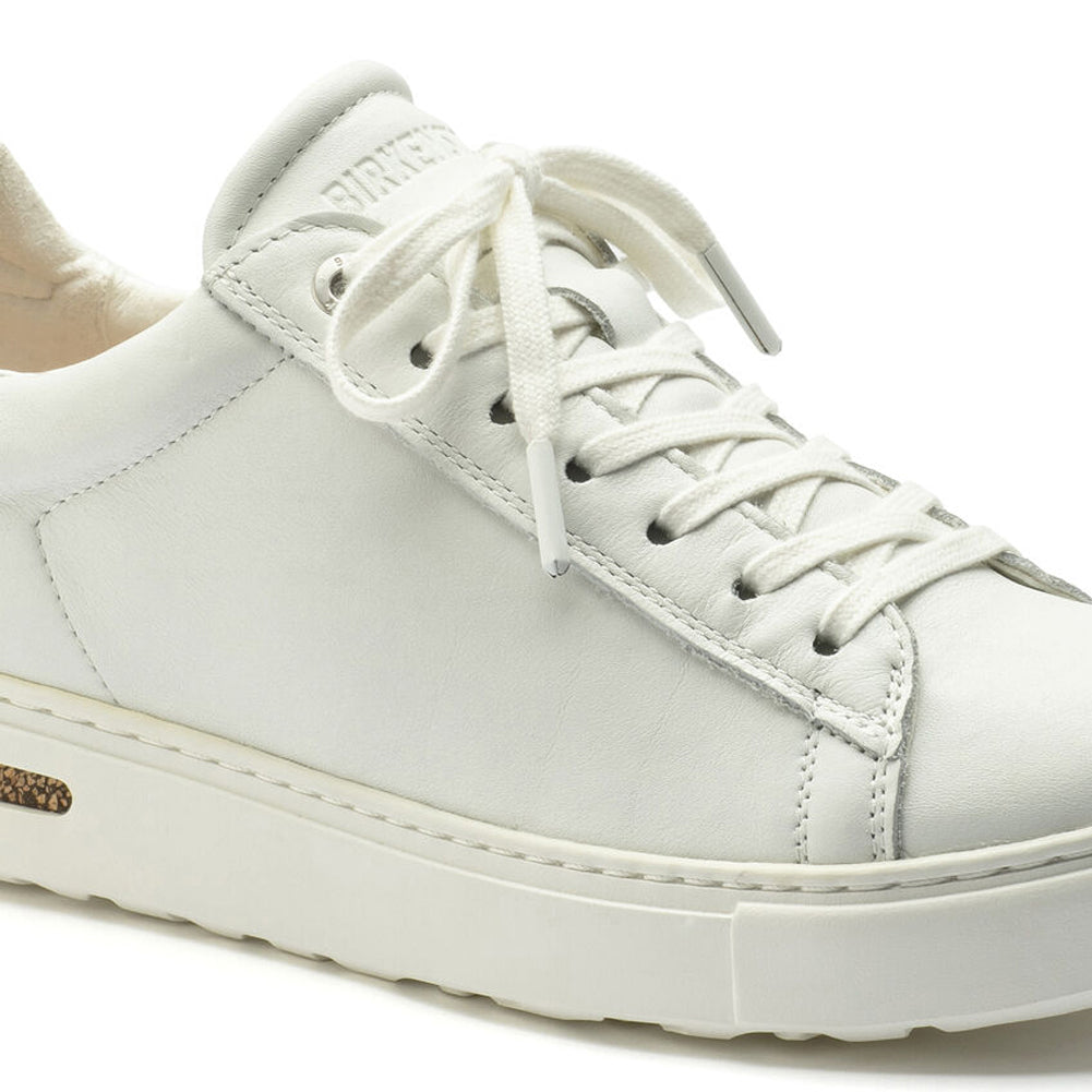 Bend in White Leather Regular Width by Birkenstock