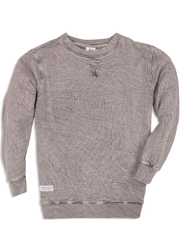 Crew Neck Sweatshirt in Heather Grey by Simply Southern