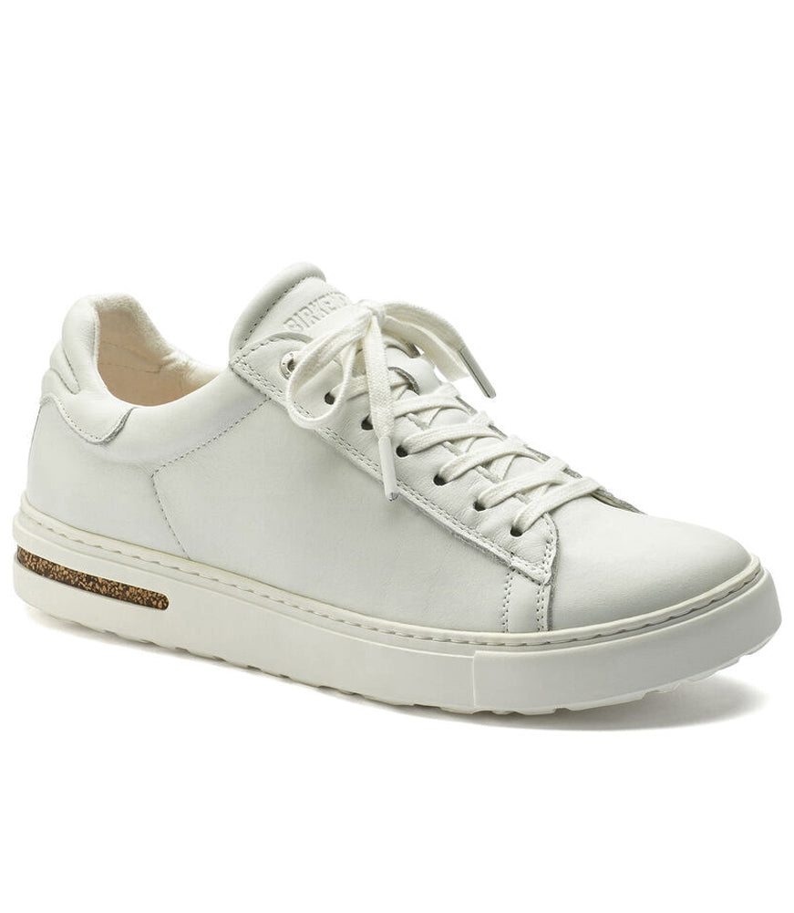 Bend in White Leather Regular Width by Birkenstock